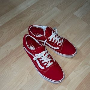 Vans Old Skool lo sz 11.5, Red